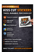 Kiss Cut 4mil Standard Stickers