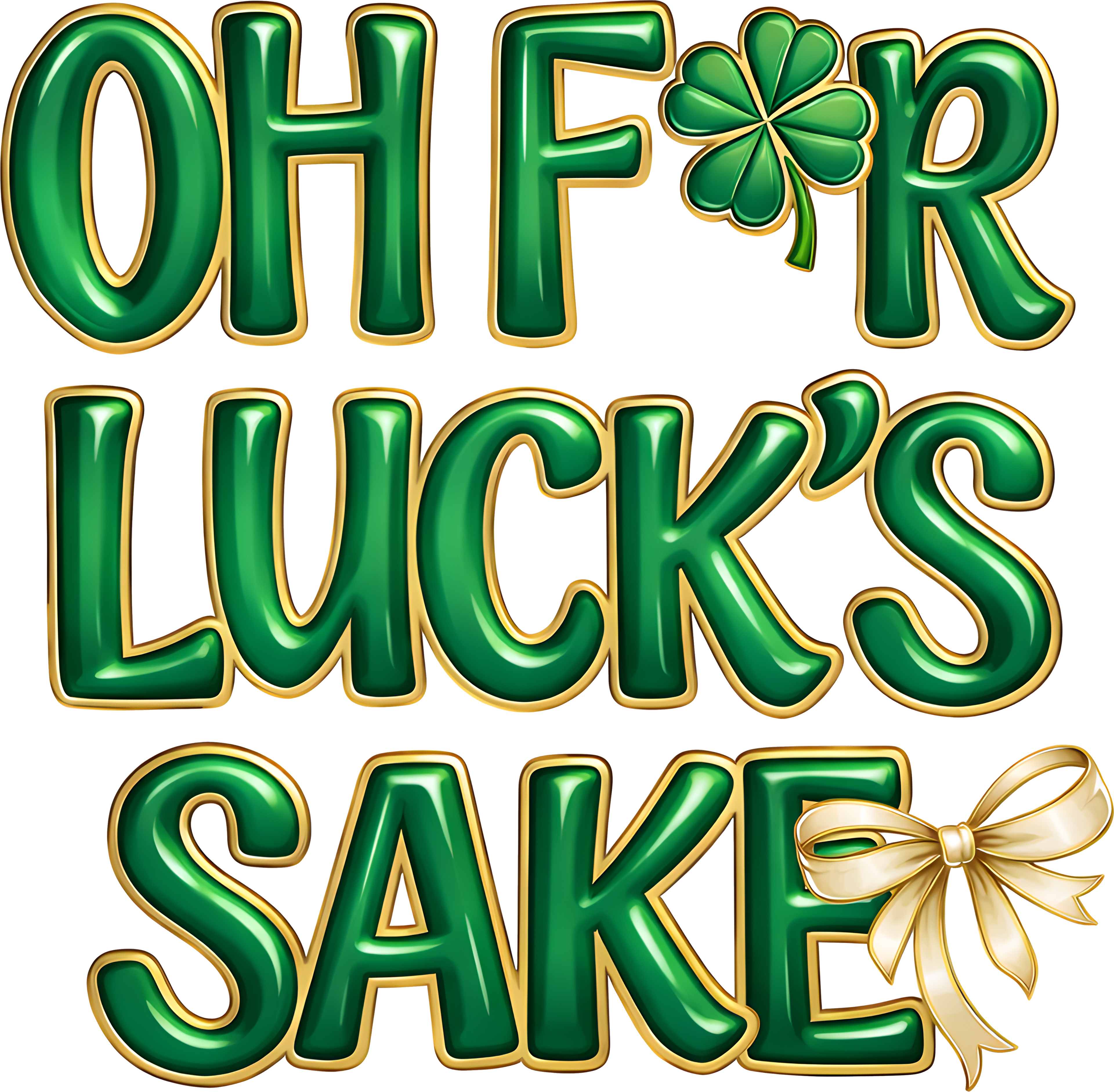 🍀 St. Patrick’s Day DTF Transfer Bundle #1 – Set of 5 (10” Insta-Peel)